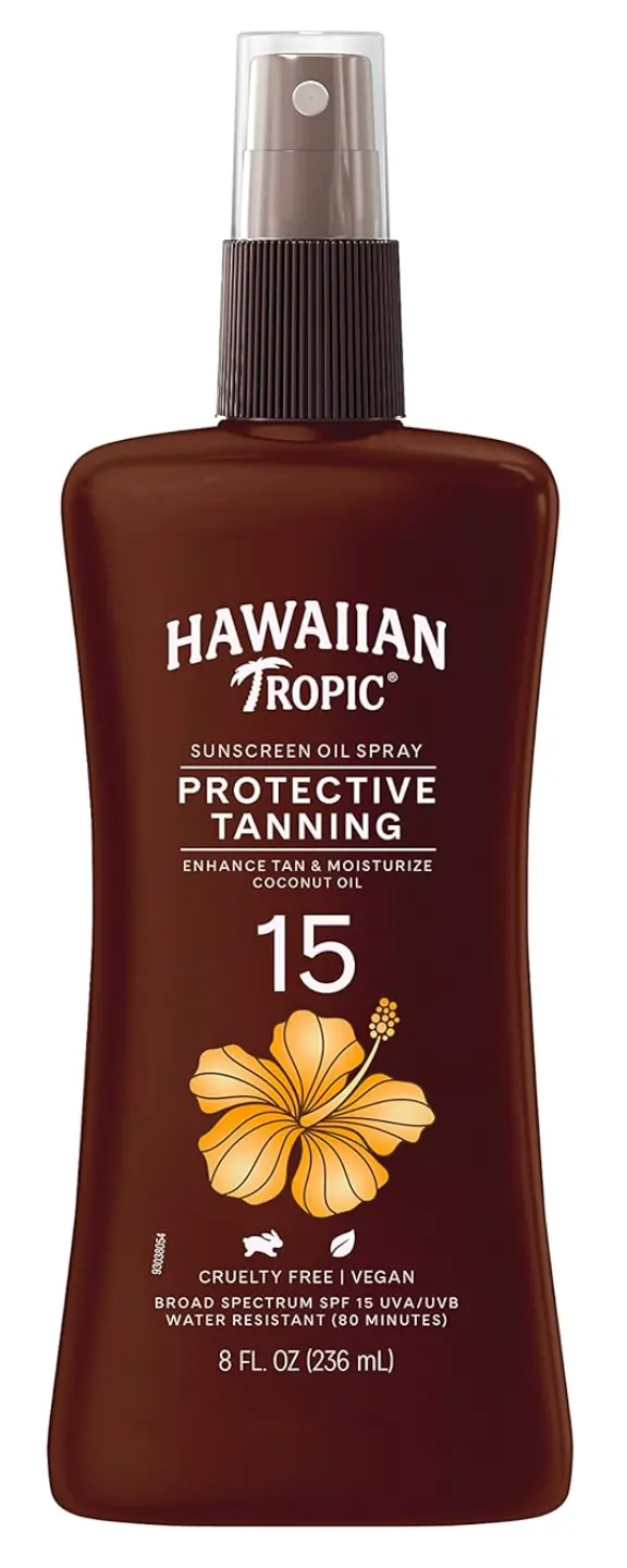 Island Tanning Oil by Hawaiian Tropic, protects like a lotion, enhances your tan.