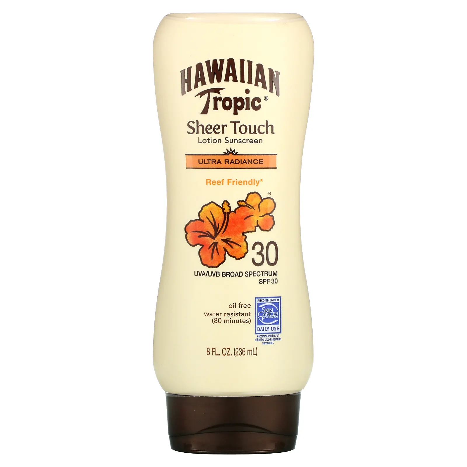 Sheer Touch Ultra Radiance Sunscreen Lotion by Hawaiian Tropic, Protects and softens for radiant skin..