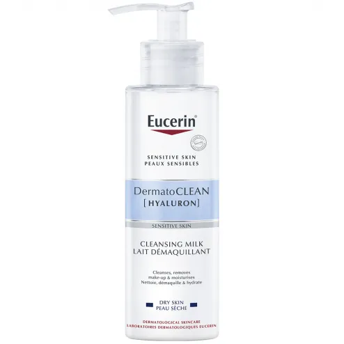 A tied first in the Avene vs Eucerin comparison, the Eucerin DermatoCLEAN Mild Cleansing Milk