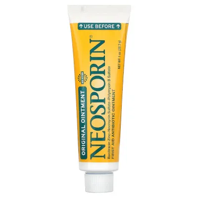 Antibiotic Ointment by Neosporin, provides long-lasting infection protection.