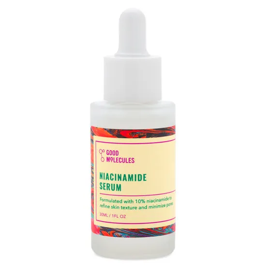 Niacinamide Serum by Good Molecules, 10% niacinamide to refine skin texture and minimize pores.