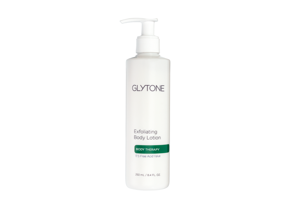 FEMMENORDIC's choice in the AmLactin vs Glytone comparison, the Glytone Exfoliating Body Lotion.