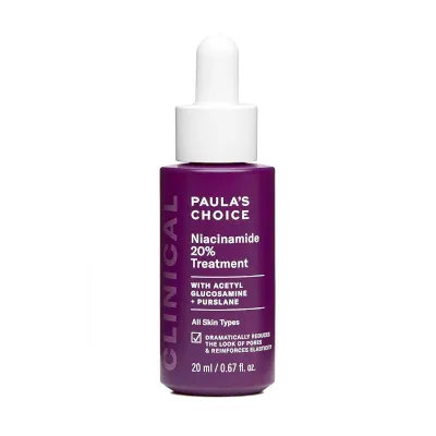 Clinical Niacinamide 20% by Paula's Choice, a highly concentrated niacinamide treatment that minimizes the appearance of pores.