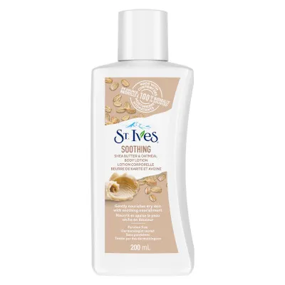 Soothing Oatmeal and Shea Butter Body Lotion by St Ives, smooth this rich, creamy lotion all over your body for naturally healthy-looking skin.