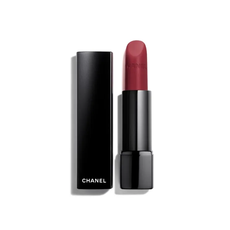 Rouge Allure Velvet by Chanel, the best French red lipstick.