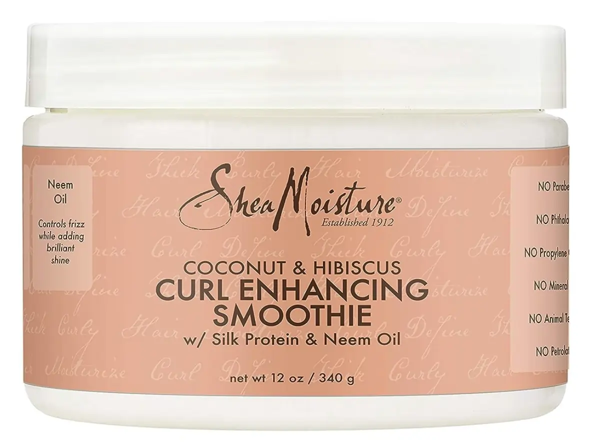 A tied FEMMENORDIC's choice in the Shea Moisture vs Cantu comparison, Shea Moisture Curl Enhancing Smoothie