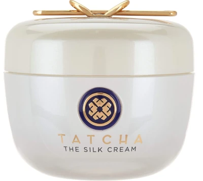The Silk Cream by Tatcha, firming hydration.